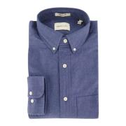 Casual Blauw Overhemd Gant , Blue , Heren