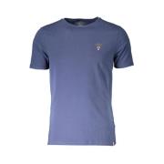 Blauw Katoen Logo T-Shirt Aeronautica Militare , Blue , Heren