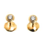 Pre-owned Yellow Gold earrings Cartier Vintage , Yellow , Dames