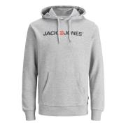 Vintage Logo Hoodie Sweatshirt Jack & Jones , Gray , Heren