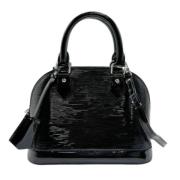 Pre-owned Leather handbags Louis Vuitton Vintage , Black , Dames