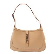 Pre-owned Leather gucci-bags Gucci Vintage , Beige , Dames