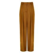 Satijnen Gladiolus Toffee Broek Essentiel Antwerp , Brown , Dames