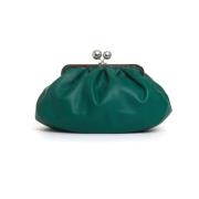 Groene Leren Mini Tas Max Mara Weekend , Green , Dames