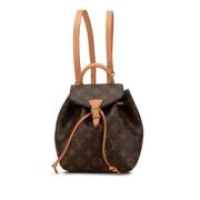 Pre-owned Leather backpacks Louis Vuitton Vintage , Brown , Dames