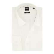 Witte Zakelijk Overhemd Hugo Boss , White , Heren