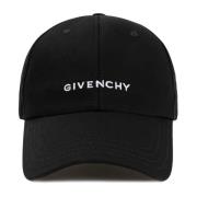 Zwarte Geborduurde Pet Stijlvol Statement Givenchy , Black , Heren