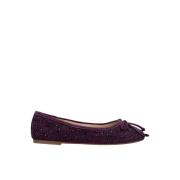 Platte ballerina met strass Alma EN Pena , Purple , Dames