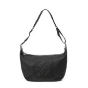 Pre-owned Canvas handbags Louis Vuitton Vintage , Black , Dames