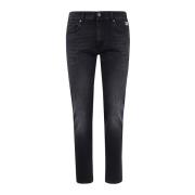 Zwarte Denim Jeans voor Mannen Roy Roger's , Black , Heren