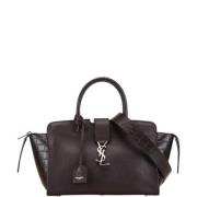 Pre-owned Leather handbags Saint Laurent Vintage , Brown , Dames