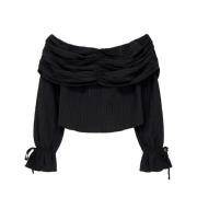 Off-shoulder Top met korte mouwen My Jewellery , Black , Dames