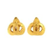 Pre-owned Metal chanel-jewelry Chanel Vintage , Yellow , Dames