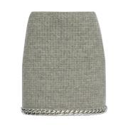 Rok met wollen afwerking Tory Burch , Gray , Dames