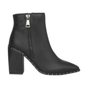 Enkellaarsjes hak rits en studs Alma EN Pena , Black , Dames