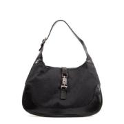 Pre-owned Canvas shoulder-bags Gucci Vintage , Black , Dames