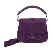 Handtas bedekt met glitter Alma EN Pena , Purple , Dames