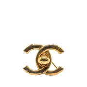 Pre-owned Metal chanel-jewelry Chanel Vintage , Yellow , Dames