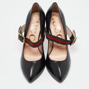 Pre-owned Leather heels Gucci Vintage , Black , Dames