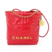 Pre-owned Leather handbags Chanel Vintage , Red , Dames