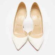 Pre-owned Fabric heels Christian Louboutin Pre-owned , White , Dames