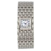 Pre-owned Stainless Steel watches Cartier Vintage , White , Dames