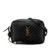 Pre-owned Leather shoulder-bags Saint Laurent Vintage , Black , Dames