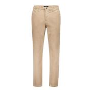 Beige Katoenen Broek Gardeur , Beige , Heren