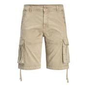 Cargo Shorts met zijzakken Jack & Jones , Beige , Heren