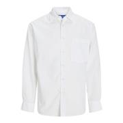 Oxford Overhemd Lange Mouw Jack & Jones , White , Heren