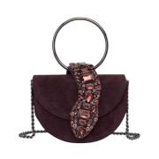 Slangen handtas Alma EN Pena , Purple , Dames