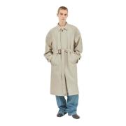 Katoenen Trenchcoat met Verlengde Manchetten Maison Margiela , Beige ,...