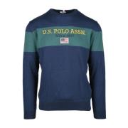 Donkerblauwe Herentrui U.s. Polo Assn. , Blue , Heren