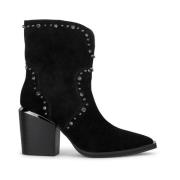 Enkellaars met split en studs Alma EN Pena , Black , Dames