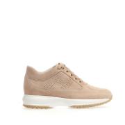 Suède Interactive Sand Sneakers Hogan , Beige , Dames