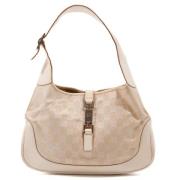 Pre-owned Canvas shoulder-bags Gucci Vintage , Beige , Dames