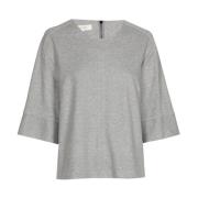 Grijze Blouse Tuniek met Wijde Mouwen Marie Méro , Gray , Dames