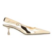 Leren Slingback Pumps Puntige Neus Jimmy Choo , Yellow , Dames