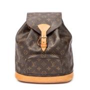 Pre-owned Canvas backpacks Louis Vuitton Vintage , Brown , Dames