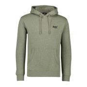 Groene Hoodie Superdry , Green , Heren