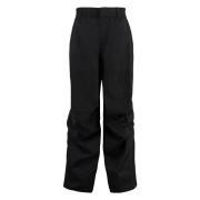 Cargo broek met verstelbare trekkoorden Diesel , Black , Dames