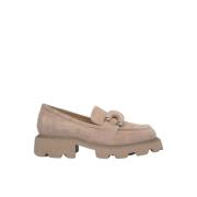 Loafer met platformdetail Alma EN Pena , Brown , Dames