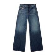 Elegante D-sire Broek voor Vrouwen Diesel , Blue , Dames