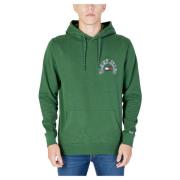 Gebogen Logo Hoodie Herfst/Winter Collectie Tommy Jeans , Green , Here...