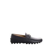 Tijdloze leren loafers met metalen detail Tod's , Blue , Heren