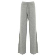 Kasjmier Wolmix Grijs Wijde Pijp Broek MC2 Saint Barth , Gray , Dames