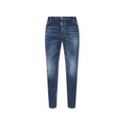 5 Pockets Pant Dsquared2 , Blue , Heren