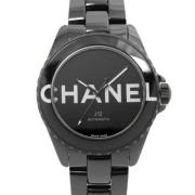 Pre-owned Stainless Steel watches Chanel Vintage , Black , Heren