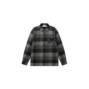 Iconische Nummer 10 Flanellen Shirt Balr. , Gray , Heren