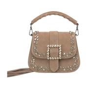 Strass handtas Alma EN Pena , Brown , Dames